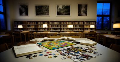 Noc bibliotek z grami, wystawą i spotkaniem autorskim